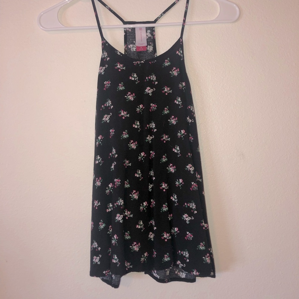 Floral racer back top